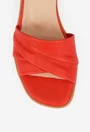 Sandale dama NUR din piele corai