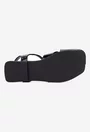 Sandale dama NUR din piele lacuita neagra