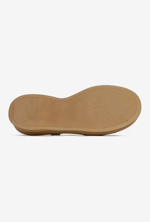 Sandale dama NUR din piele naturala alba