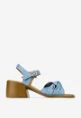 Sandale dama NUR din piele naturala bleu