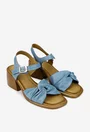 Sandale dama NUR din piele naturala bleu