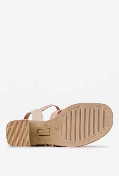Sandale dama NUR din piele naturala multicolora