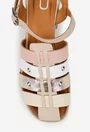 Sandale dama NUR din piele naturala multicolora