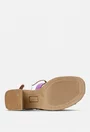 Sandale dama NUR din piele naturala multicolora