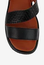 Sandale dama NUR din piele naturala neagra