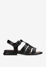 Sandale dama NUR din piele naturala neagra