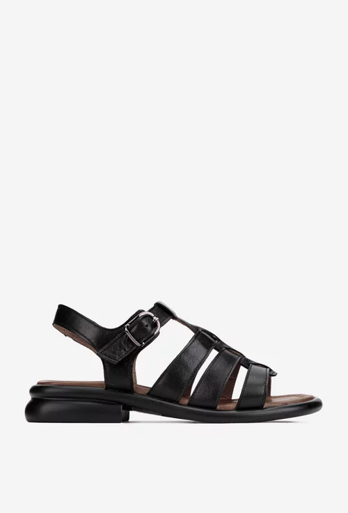 Sandale dama NUR din piele naturala neagra