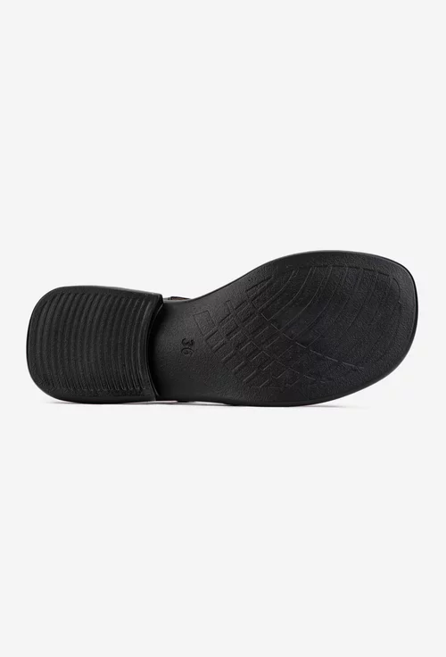 Sandale dama NUR din piele naturala neagra