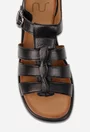 Sandale dama NUR din piele naturala neagra
