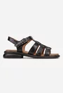 Sandale dama NUR din piele naturala neagra