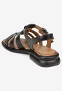 Sandale dama NUR din piele naturala neagra