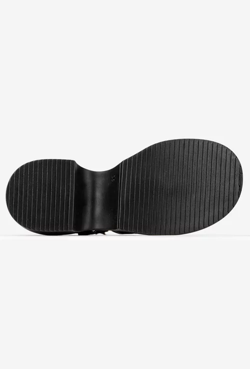Sandale dama NUR din piele naturala neagra