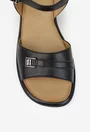 Sandale dama NUR din piele naturala neagra