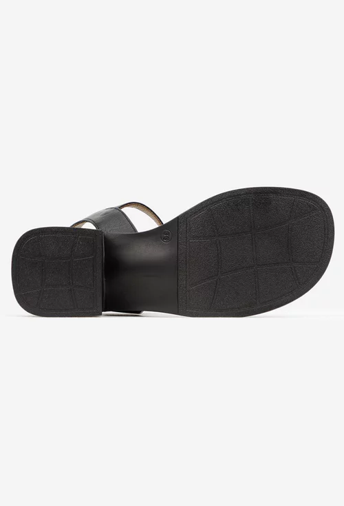 Sandale dama NUR din piele naturala neagra