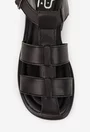 Sandale dama NUR din piele naturala neagra