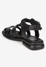 Sandale dama NUR din piele naturala neagra