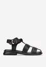Sandale dama NUR din piele naturala neagra
