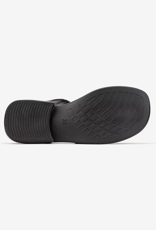 Sandale dama NUR din piele naturala neagra