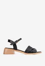 Sandale dama NUR din piele neagra