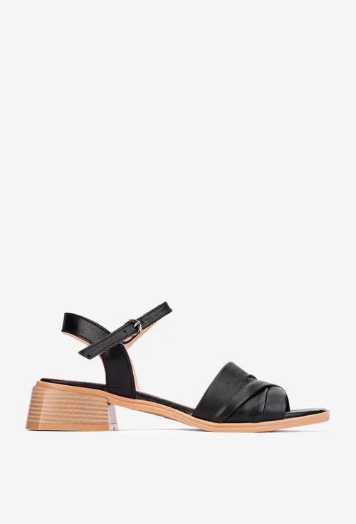 Sandale dama NUR din piele neagra