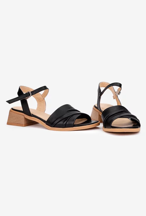 Sandale dama NUR din piele neagra