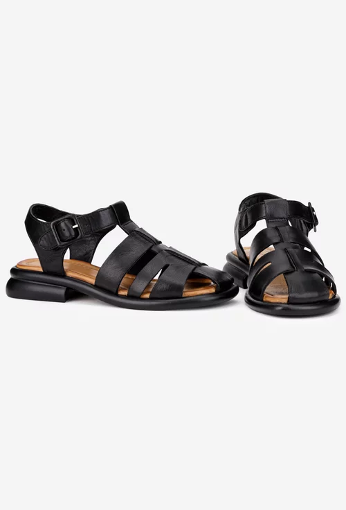 Sandale dama NUR din piele neagra