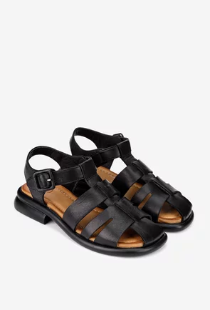 Sandale dama NUR din piele neagra