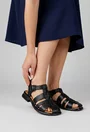 Sandale dama NUR din piele neagra