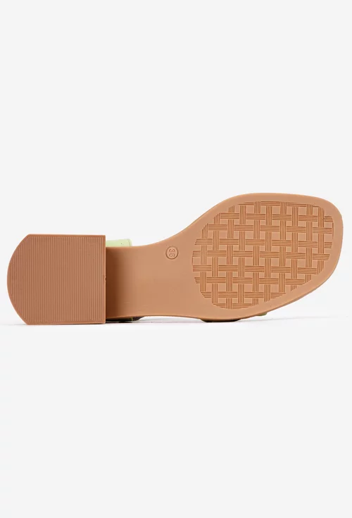 Sandale dama NUR din piele verde