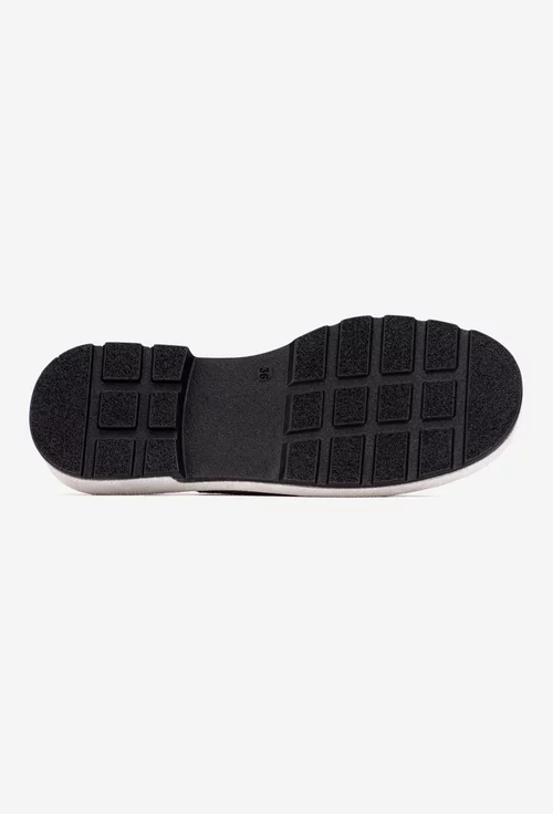 Sandale dama NUR gri din piele intoarsa cu insertie piele box bej
