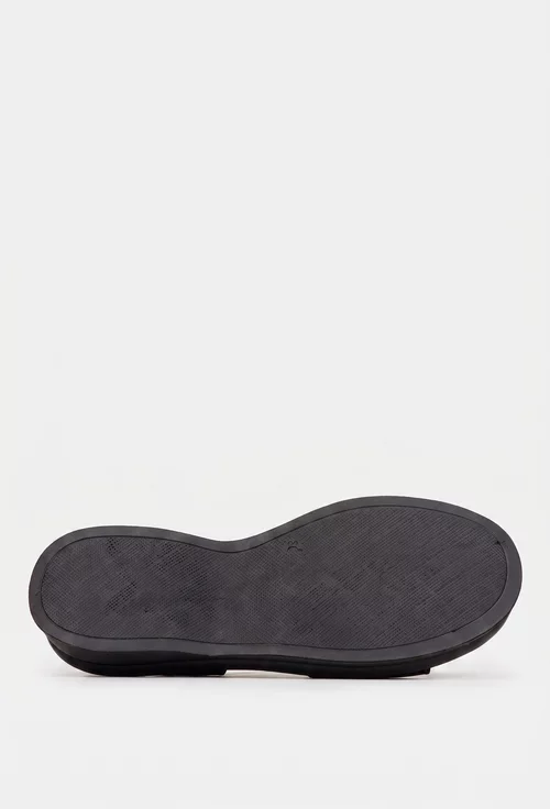 Sandale dama NUR negre din piele naturala