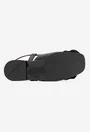 Sandale dama NUR negre din piele naturala cu ornament