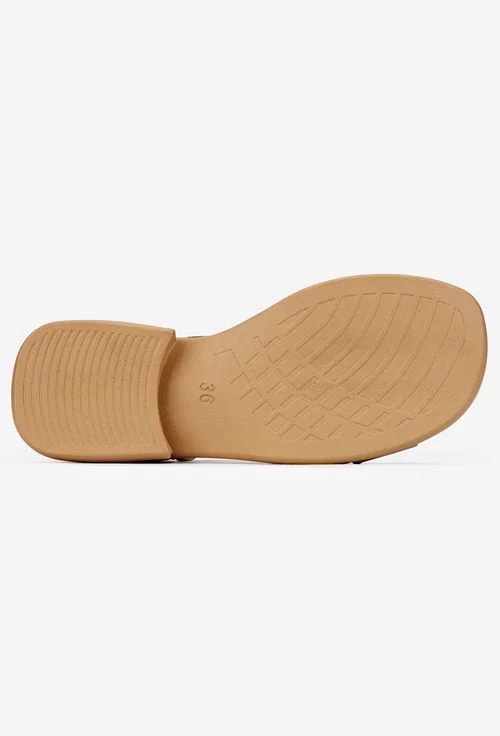Sandale dama NUR verzi din piele naturala
