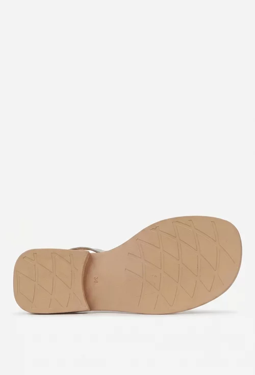 Sandale dama NUR verzi din piele naturala