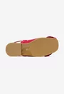 Sandale dama rosii din piele naturala cu ornament