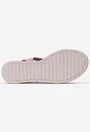 Sandale dama roz deschis din piele cu platforma