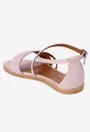 Sandale dama roz din piele