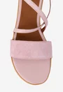 Sandale dama roz din piele