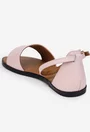 Sandale dama roz din piele naturala