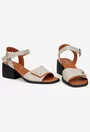 Sandale dama taupe din piele natural