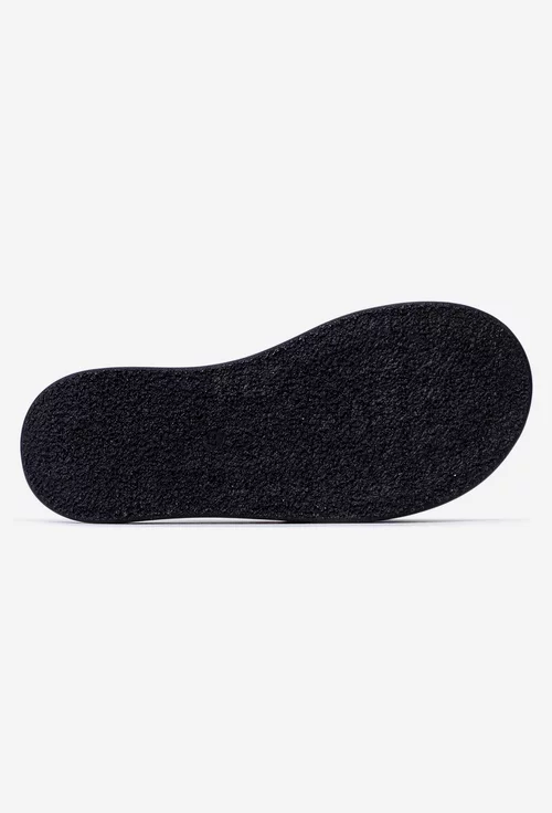Sandale dama tip papuc din piele alba cu funda
