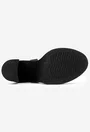 Sandale din piele naturala neagra cu platforma