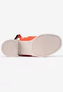 Sandale din piele naturala portocalie
