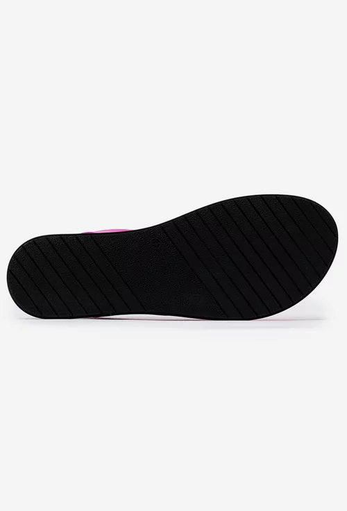 Sandale fuchsia realizate din piele naturala