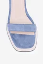 Sandale NUR bleu din piele intoarsa