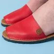 Sandale rosii din piele naturala Cristal