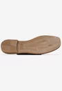 Sandale stil papuc dama din piele intoarsa neagra
