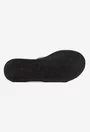Sandale stil papuc dama din piele naturala neagra