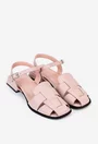 Sandale taupe confectionate din piele naturala