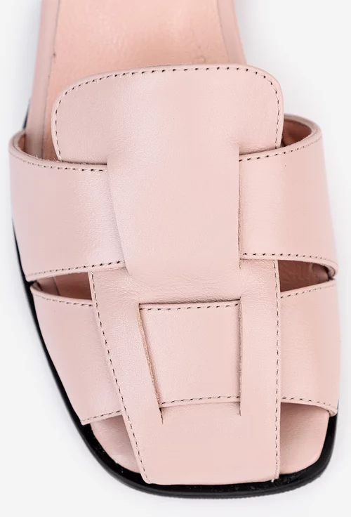 Sandale taupe confectionate din piele naturala
